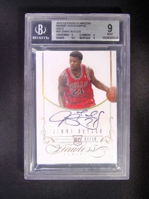 2012-13 Panini Flawless Jimmy Butler #20 RC Rookie Auto Gold /10 BGS 9/10 - Image 1 of 2