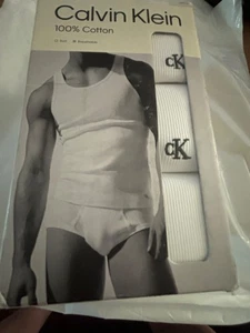 Calvin Klein Men's Cotton Classic 5-Pack Tanks, White, Small - Picture 1 of 8