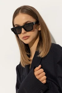 Valentino XXII VLS-106 Sunglasses Black/Green Square Shape 50mm - Picture 1 of 24