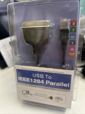 5 Ft USB to Mini-Centronics Parallel Adapter Cable Printer Male IEEE-1284 36PIN - Image 1 of 3