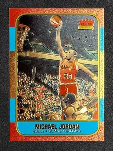 1996-97 Fleer Premier Polychrome Michael Jordan 10th Anniversary Brushed Gold - Picture 1 of 2