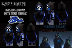 for LEGO Cloth Only Mandalorian Nite Owls Bo-Katan Kryze Cloak BLUE--NEW - Picture 1 of 2
