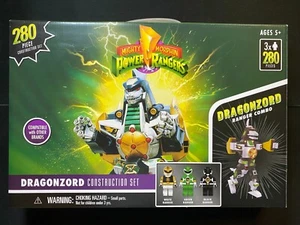 Mighty Morphin Power Rangers DRAGONZORD Construction Set 280 Pcs 3 Mini Figs NEW - Picture 1 of 7