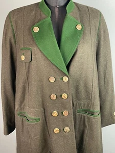 Vintage Lodenfrey Germany Equestrian Oktoberfest Wool Coat Horn Buttons * LRG/XL - Picture 1 of 7