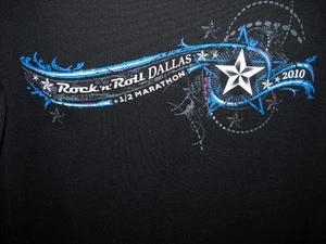 ROCK AND ROLL MARATHON running & workout shirt Dallas 2010 Equlibrium tech - Picture 1 of 6