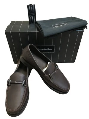 Ermenegildo Zegna Mens Loafers Brown Leathe Sz 10US 9UK 42EU EE  Superb Comfort - Image 1 of 4