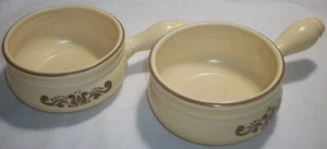 Pfaltzgraff VILLAGE: 2 Handled 10-oz. Onion Soup Bowls #295: EXC: NR - Picture 1 of 5