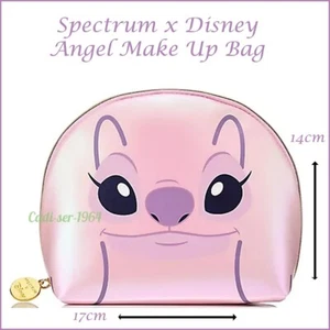 Spectrum x Disney Lilo and Stitch Make Up Bag Cosmetic Bag Pink Shimmer Bag NEW - Picture 1 of 24