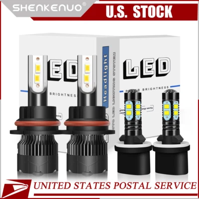 For Pontiac Sunfire 2000-2002 6000K LED Headlight High/Low Fog Light Bulbs Combo - Image 1 of 4
