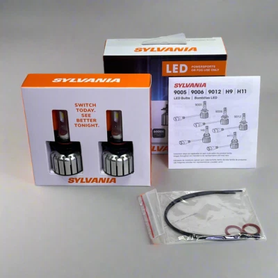 SYLVANIA (2 PACK)LED Fog & Powersports Bulb 12.8V DC 6000K Cool White 9005SL.BX2 - Image 1 of 4