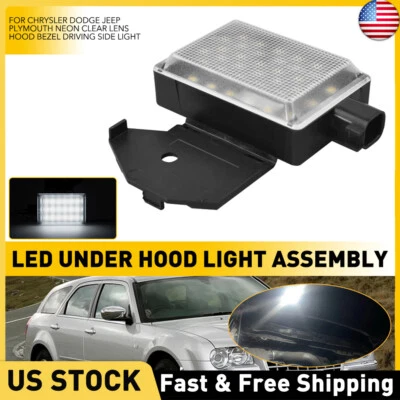 Luz/lámpara debajo del capó para Jeep Wrangler 1998-07 Dodge Ram 1500 3500 1998-2010 Foto 1 de 4