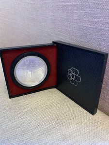 1974 Canada RCM 5 Dollar Silver 1976 Montreal Olympic Games Silver Coin IN CASE - Picture 1 of 6