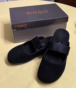 Vionic Laurel Women’s Black Slip On Flats with Orthopedic Arch Support - Picture 1 of 7