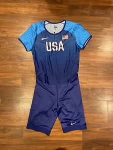 Nike Elite Pro USA Olympics Track Field Singlet Speed Suit Mens Size L 898154 PE - Picture 1 of 2