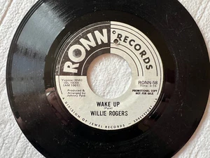 WILLIE ROGERS Wake Up/Tennessee Waltz RONN 58 Northern Soul VG+ 1971 7" 45rpm - Picture 1 of 2