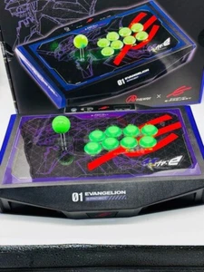 EVANGELION ePROJECT Arcade Controller Green Stick for PC PS4 Switch Answer JP - Picture 1 of 20