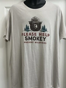 T-shirt The Landmark Project Smokey Bear crema 2XL - Foto 1 di 6