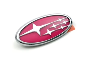 Pink Stars Rear Grille Badge For: Subaru Impreza GVB GVF Saloon WRX STI 11-13 - Picture 1 of 3