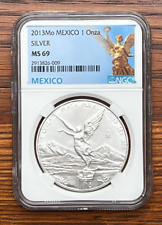 2013 Mexico 1 Ounce Onza Silver Libertad Coin NGC MS 69