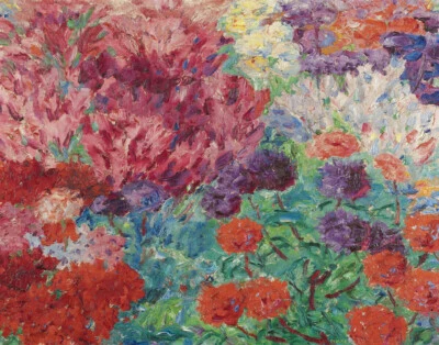 Impresión en lienzo de jardín de flores Emil Nolde 16 x 20 Foto 1 de 4