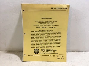 TM 9-2320-211-34P. Truck, Tractor, Wrecker chassis, 5-ton, 6x6, M39, M40, M54. - Picture 1 of 6