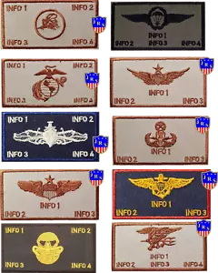 Namensschild Custom Flight Suit Name Tag Name Patch USN USA USMC USAF Bundeswehr - Bild 1 von 7