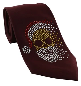 Michelsons of London Wine Father Christmas Santa Polyester Tie - Picture 1 of 3