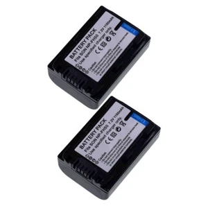 2X Battery for Sony NP-FH50 DVD605 DCR-DVD610 DCR-DVD650 DCR-DVD653 DCR-DVD703 - Picture 1 of 6