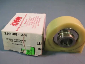 EDT BEARING,PILLOW BLOCK SS BALL SOLUTION T/B BEARING 204 RING SIZE ZJ9GB8-3/4 - Picture 1 of 7