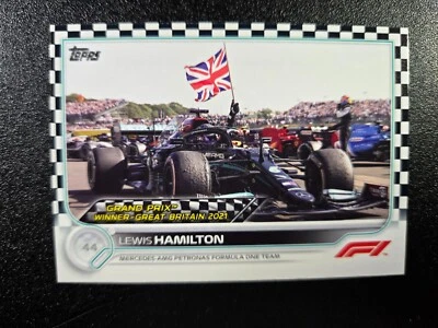 Lewis Hamilton Union Jack #160 2022 Topps Formula 1 F1 Checker Parallel - Image 1 of 2