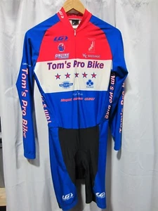 Louis Garneau Men XL "Tom's Pro Bike" Padded Road Bike Bicycle Cycling Skin Suit - Picture 1 of 12