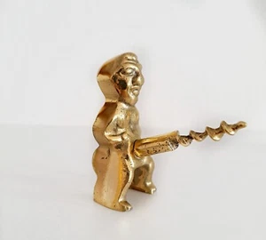 Abridor de vino Priapo de latón - Estatuilla Twister de mitología griega coleccionable única - Imagen 1 de 5