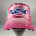 Pier 27 Cancun Riviera Maya Mexico Pink Tie Dye Embroidered Strapback Hat