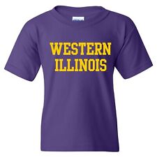 Western Illinois Leathernecks Basic Block Youth T-Shirt - Purple