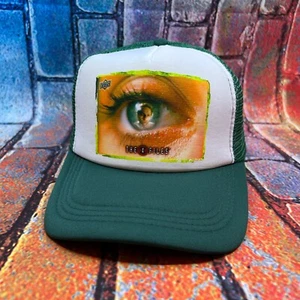 The X Files Mens Trucker Hat Green Snapback Scully Mulder 90s Sci Fi Show Cap - Picture 1 of 3