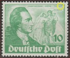 Berlin 1949 Geb. Goethe Mi.-Nr. 61 PF in R3, postfr., geprüft, Philotax 100€, 