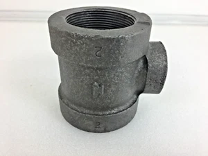 Anker 2" x 2" x 1" schwarz Temperguss T-Stück Klasse 300 - Bild 1 von 12