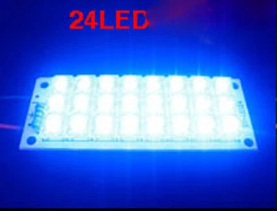 12V Blue LED Lamp 24 Piranha LED Lights Mobile Panel Lighting Board - Image 1 of 4