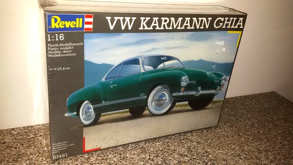 KIT BOX REVELL VW KARMANN GHIA 1:16 ART.07491 NEW SEALED BLISTER SIGILLATO MODEL - Immagine 1 di 2
