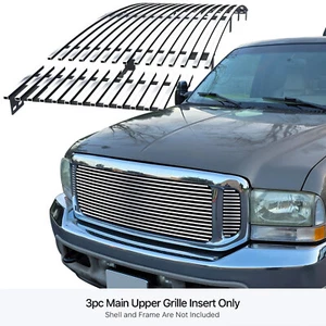 For 1999-2004 Ford F250/F350/F450 SD/00-04 Excursion Stainless Billet Grille - Picture 1 of 7