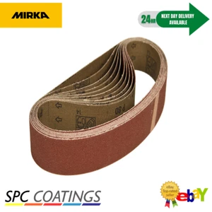 Mirka Hiolit XO 10x330 mm Mini Sanding Strips / Belt P40 P60 - Pk10 Belt Sander - Picture 1 of 4