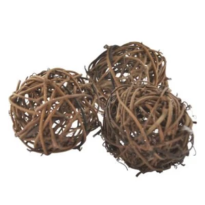 10pcs Wicker Dried Vine Balls Table Wedding Party X-mas Garden Diameter 2.4 I... - Picture 1 of 6