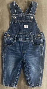 Unisex Baby Old Navy Denim Jean Overalls sz 6-12m - Picture 1 of 6