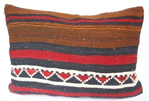 Almohada 28x20, almohada vintage kilim, almohada de lanzamiento, almohada lumbar, cojines. - Imagen 1 de 12