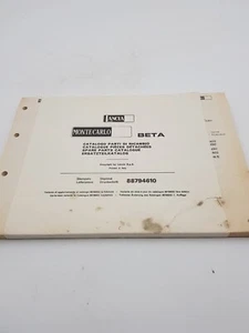 Manuale officina aggiornamento catalogo ricambi Lancia Beta Montecarlo Scorpion. - Foto 1 di 24