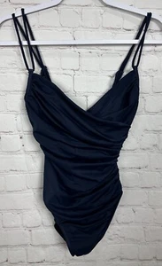 $152 Victoria's Secret Retro Blue Magicsuit Slimming One Piece Swimsuit Sz 4 NWT - Picture 1 of 7