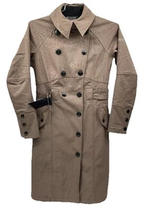 Columbia Titanium Omni Shield Brown Button Snap Trench Coat Size Medium - Picture 1 of 8