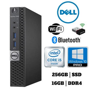 Dell 7040M i5-6500T 16GB DDR4 256GB SSD Win10 Pro Micro PC USB WiFi Bluetooth - Picture 1 of 5