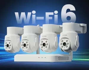 ZOSI Security Camera System 5MP Wi-Fi 6 Wireless 4Pcs WiFi IP 2-Way Audio 1TB - Picture 1 of 11