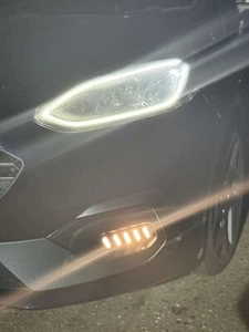Custom Fog Light Louvre Insert Surround For Ford Fiesta MK8 ANY COLOUR - Picture 1 of 5